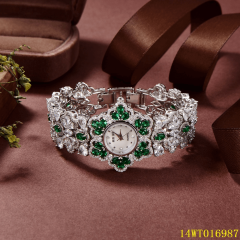 Noble Style: 925 Sterling Silver Zircon Watch, Experience The Noble Texture