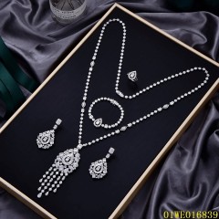 Factory Wholesale Sterling Silver 925 jewelry Long Chain Necklace Set