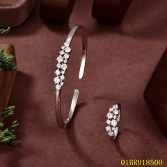 Top Fashion Sterling Silver 925 Jewelry bangle ring set