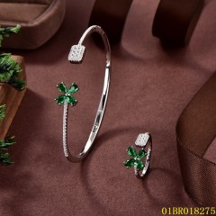 New Arrivals Sterling Silver 925 Jewelry bangle ring set