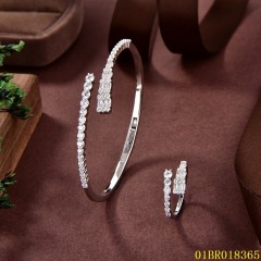 New Arrivals Sterling Silver 925 Jewelry bangle ring set