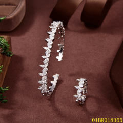 High-quality Fashion Sterling Silver 925 Jewelry bangle ring set