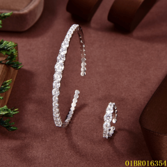 China Wholesale Factory Sterling Silver 925 Jewelry bangle ring set