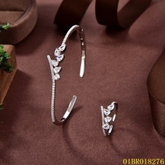 High-quality Fashion Sterling Silver 925 Jewelry bangle ring set