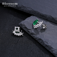 Quality Wholesale Unique Design Gemstone Jewelry Silver Cubic Zirconia Earring For Women