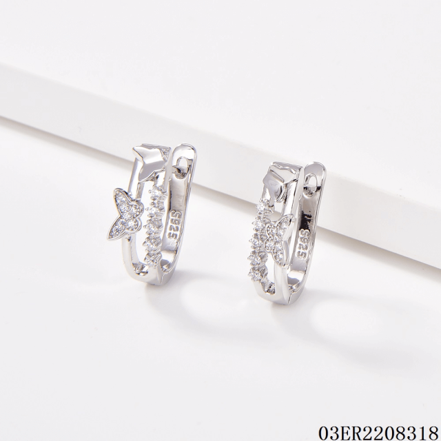 China Wholesale Factory Sterling Silver 925 jewelry Earrings
