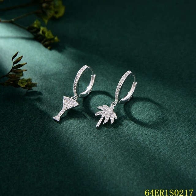 Unique Design Fashion Sterling Silver 925 jewelry Earrings