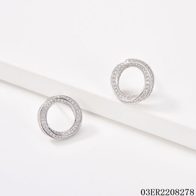 Unique Design Fashion Sterling Silver 925 jewelry Earrings