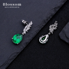 Factory Supply Quality Assurance 925 Sterling Silver Egg Shape Cubic Zirconia Stud Earrings Jewelry For Women