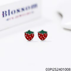 Hot Style Wholesale Luxury Emeralds Women Jewelry 925 Silver Zircon Long Stud Earrings