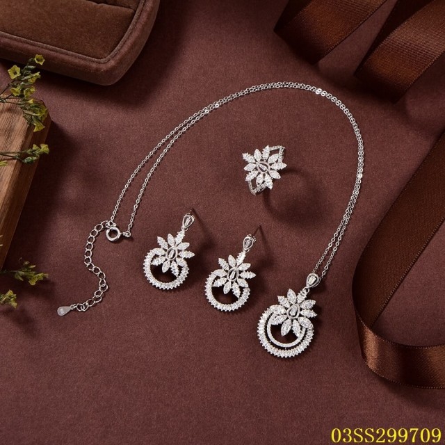 Unique Design Fashion Sterling Silver 925 jewelry Jewelry Set