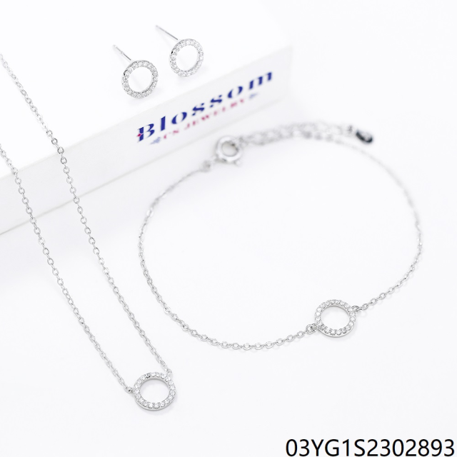 Factory Supply Quality Assurance Sterling Silver 925 Jewelry Set