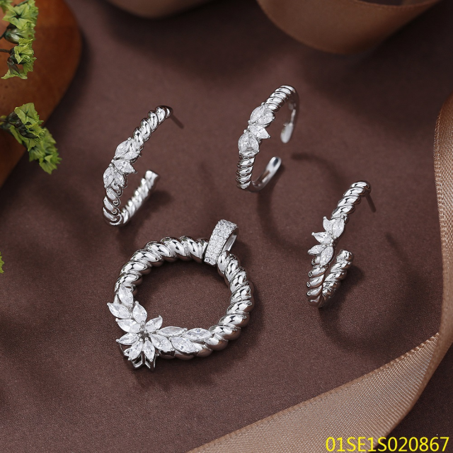 Factory Supply Quality Assurance Sterling Silver 925 Jewelry Set