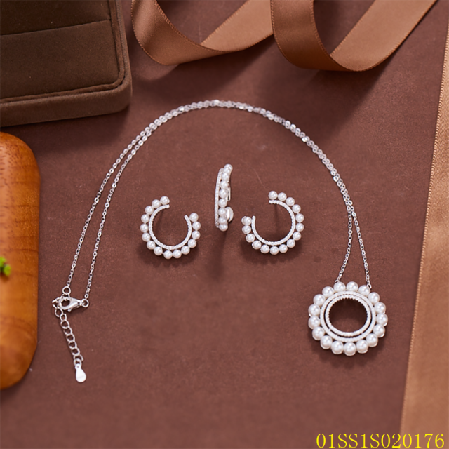 Hot Wholesale 925 Sterling Silver Jewelry Set