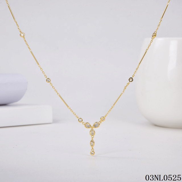 Wholesale High End Quality Sterling Silver 925 jewelry Necklace