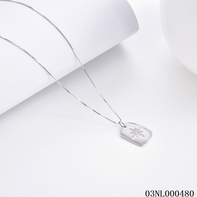 Quality Factory Supply New Design Sterling Silver 925 jewelry Necklace