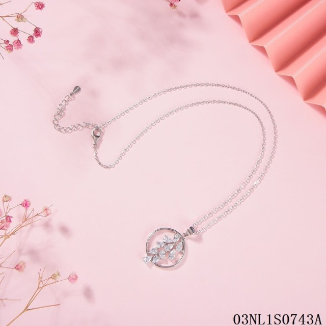 Factory Supply Quality Assurance Sterling Silver 925 jewelry Necklace