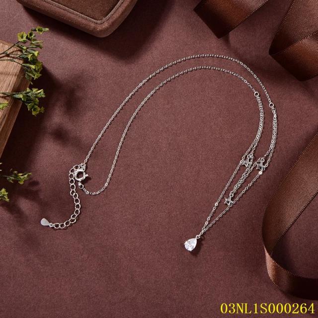 China Wholesale Factory Sterling Silver 925 jewelry Necklace