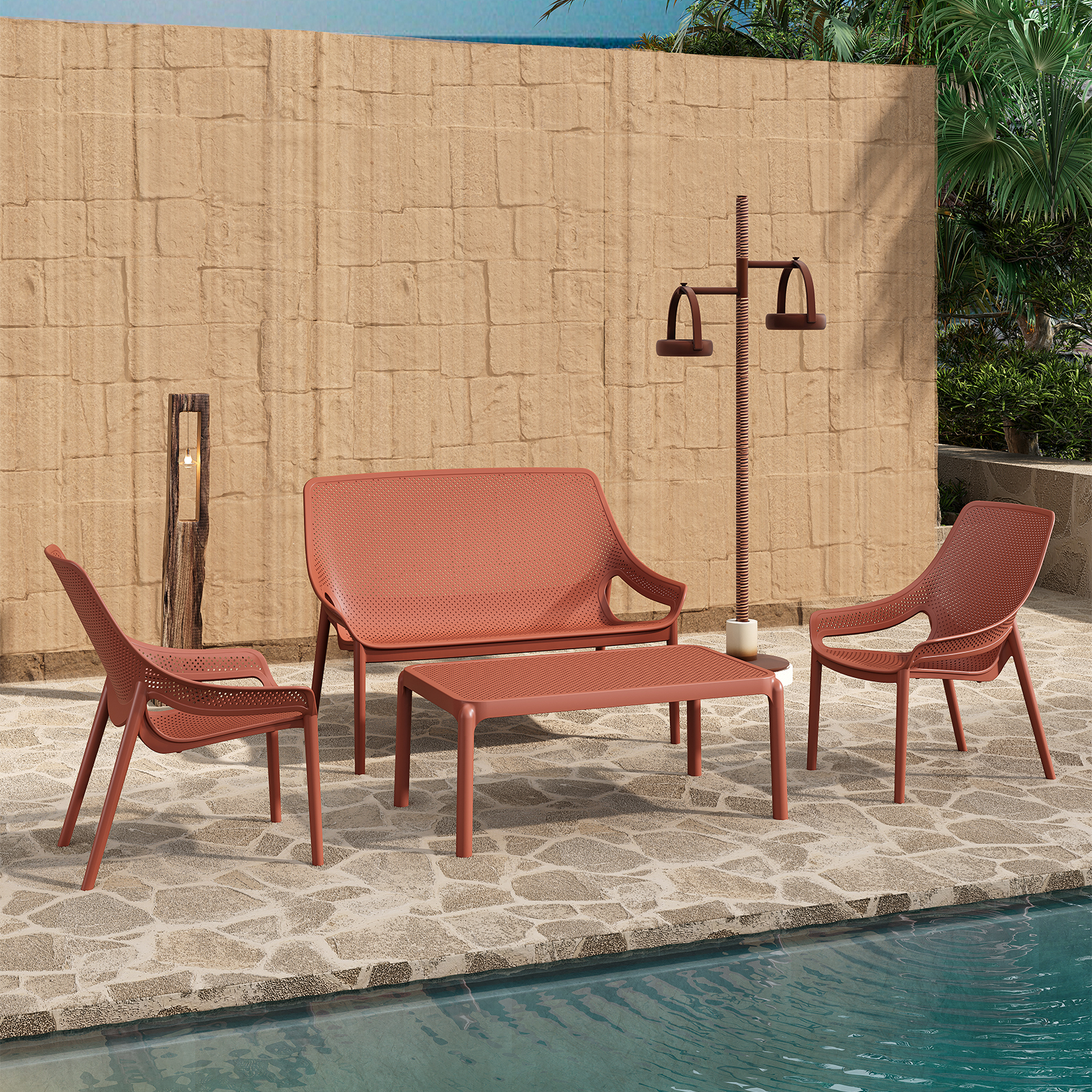9610 Series Outdoor Plastic Sofa Collection