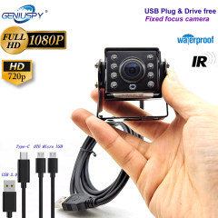 GS-SVU4CMR waterproof USB camera with light and glue filling