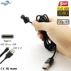 12*12MM 720P 1080P 5MP Smallest Micro Mini USB Camera Module UVC OTG TYPE-C For Bank ATM Machine Kiosk Security CCTV Mini Camera