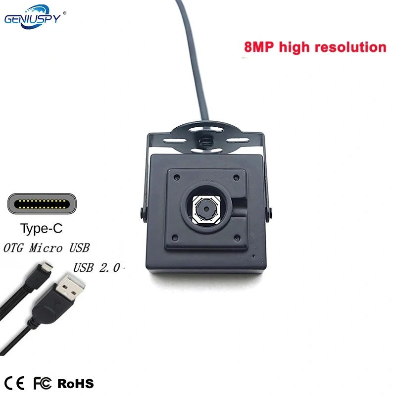 USB 8MP Auto Focus Webcam IMX179 OTG UVC USB2.0 Autofocus Camera Module for Vending Machine Face Recognition ATM New Retail