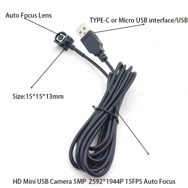 Audio Video HD 5MP 4K 8MP USB Camera Auto Focus Micro UVC Camera Module 500W Mini AF CCTV Cameras Webcam For Windows PC Cam