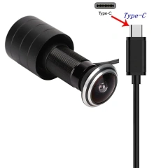 Hd 2MP 1080P USB2.0 UVC 1.78mm 1.66mm Fisheye Lens Door USB Camera Eye Viewer Peephole OTG Free Driver Wide Angle Usb Web Camera