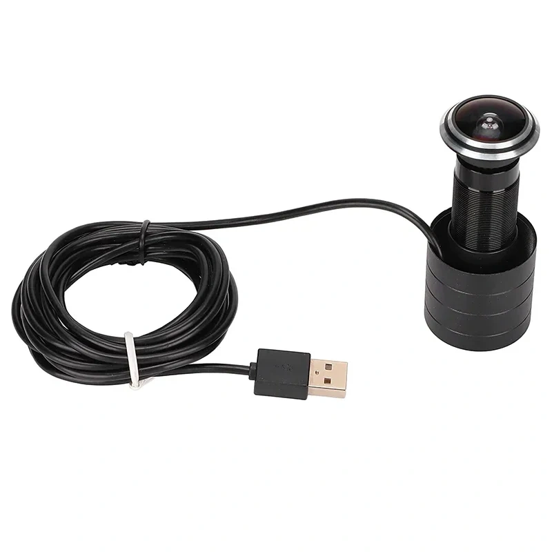 Hd 2MP 1080P USB2.0 UVC 1.78mm 1.66mm Fisheye Lens Door USB Camera Eye Viewer Peephole OTG Free Driver Wide Angle Usb Web Camera