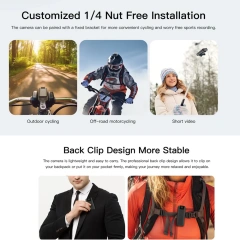 2024 4G Wireless Mini Camera 4K High Definition Phone Remote Video Recorder Worn Police Small Body Cam Night Vision DV Camcorder