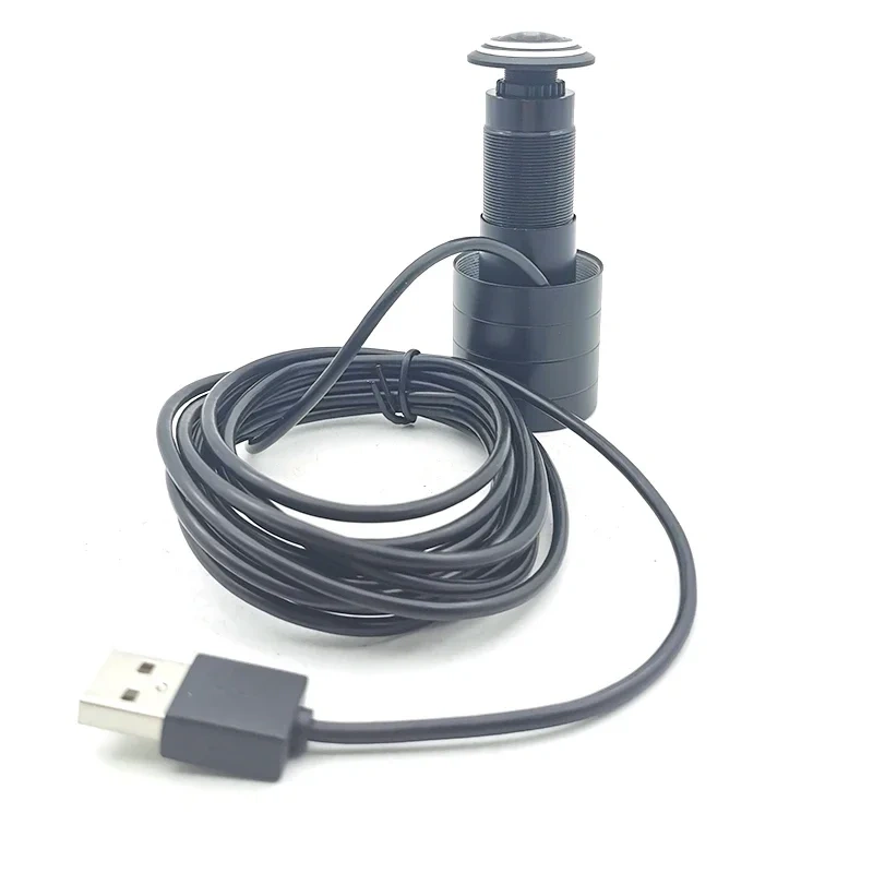 Geniuspy 720P 1080P 1.66MM Fisheye Lens Door Hd Camera Eye Viewer Peephole 1080P 2MP Free Driver Wide Angle Usb Web Cam UVC