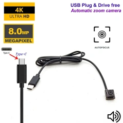 IMX179 4K 8MP 15FPS OTG Mini Camera AF Auto Focus Micro USB Module Camcorder 5MP 30Fps Auto Focus Lens For Android Mobile Phone