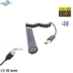 Audio Video USB Mini Bullet Camera 1080P Drive-Free Spring Cable USB 2.0 Camera For Android Device/Computer/Industrial/Sport Use