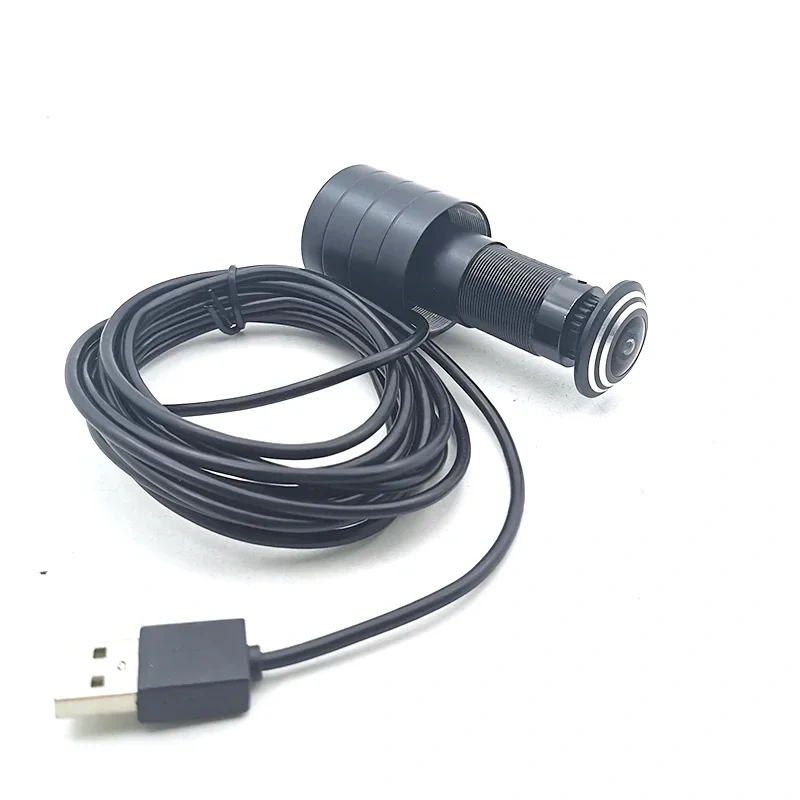 Geniuspy 720P 1080P 1.66MM Fisheye Lens Door Hd Camera Eye Viewer Peephole 1080P 2MP Free Driver Wide Angle Usb Web Cam UVC