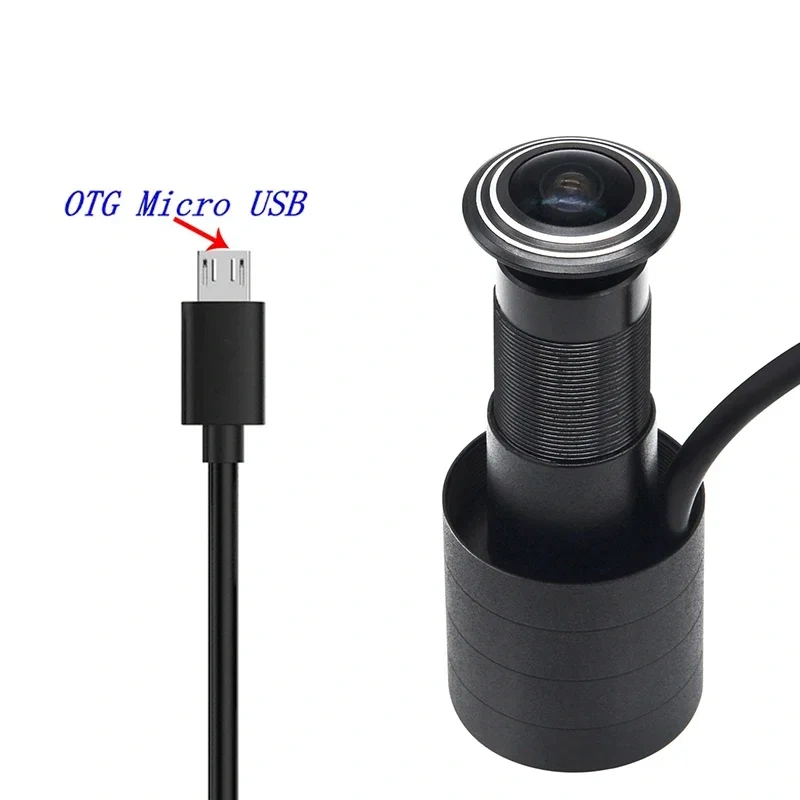 Hd 2MP 1080P USB2.0 UVC 1.78mm 1.66mm Fisheye Lens Door USB Camera Eye Viewer Peephole OTG Free Driver Wide Angle Usb Web Camera