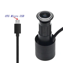 Hd 2MP 1080P USB2.0 UVC 1.78mm 1.66mm Fisheye Lens Door USB Camera Eye Viewer Peephole OTG Free Driver Wide Angle Usb Web Camera
