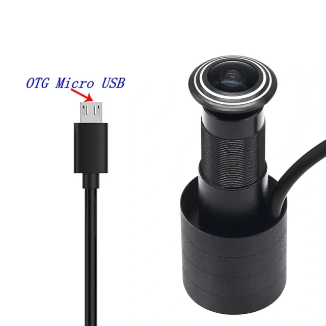 Hd 2MP 1080P USB2.0 UVC 1.78mm 1.66mm Fisheye Lens Door USB Camera Eye Viewer Peephole OTG Free Driver Wide Angle Usb Web Camera