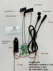 Module DIY 4G SIM Card Mini 1080P Camera IPC Security Surveillance IP Camera 25fps IEMI Change Audio Onvif Cctv Icsee Xmeye