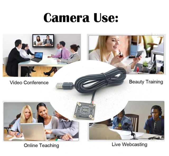 28*28 23*23mm 1080P Low Lux Industry Mini Size USB Camera Board Android Micro UVC USB Camera With Audio 2MP OTG Type-C USB2.0