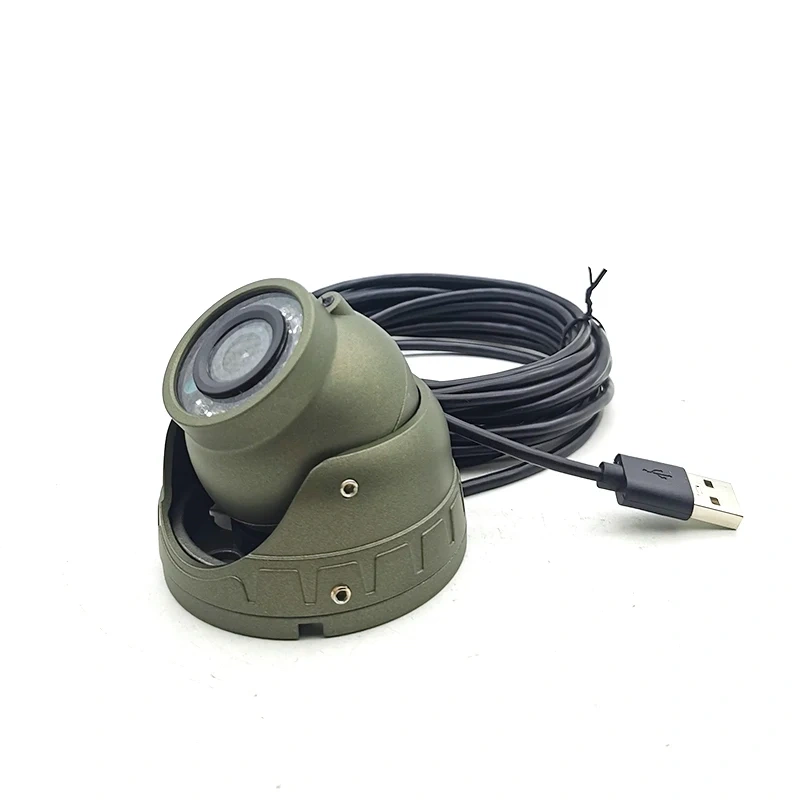 Outdoor Weatherproof 1080P USB Camera UVC OV2710 CMOS 12pcs IR LED Night Vision Dome CCTV Camera Webcam 2MP Linux Windows Mac