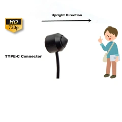720P 1080P Pin Hole Mini Usb Camera 2.0MP 1920*1080P 720P HD Mini Usb Snake Camera Support Linux Mac Win For Police Equipment