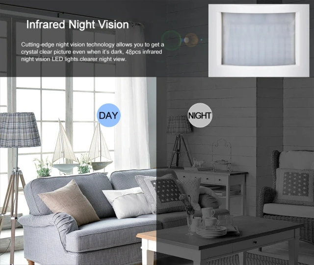 Tuya 6mp Mini wifi Camera 4MP PIR Style Indoor Onvif Built-in Audio TF Card Slot IPC Vision 48pcs 940nm IR LED Smart Security