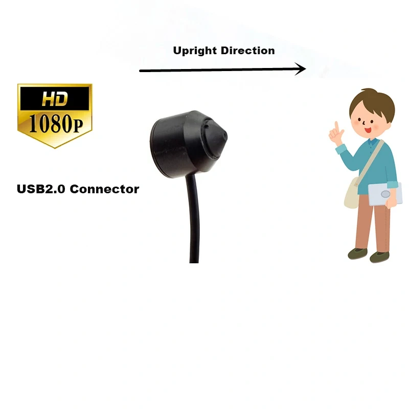 720P 1080P Pin Hole Mini Usb Camera 2.0MP 1920*1080P 720P HD Mini Usb Snake Camera Support Linux Mac Win For Police Equipment