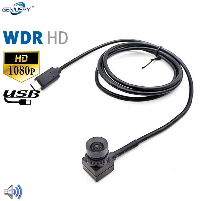 GENIUSPY New AR0237 Full Hd 1080P WDR USB Mini Camera For Laptop Usb Camera Video Audio Web Camera For Computer Android Device