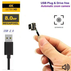 Audio Video HD 5MP 4K 8MP USB Camera Auto Focus Micro UVC Camera Module 500W Mini AF CCTV Cameras Webcam For Windows PC Cam