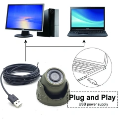 Outdoor Weatherproof 1080P USB Camera UVC OV2710 CMOS 12pcs IR LED Night Vision Dome CCTV Camera Webcam 2MP Linux Windows Mac