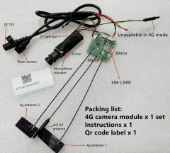 Module DIY 4G SIM Card Mini 1080P Camera IPC Security Surveillance IP Camera 25fps IEMI Change Audio Onvif Cctv Icsee Xmeye