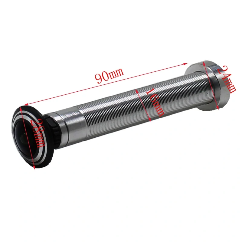 New Design 16MM Diamater Audio Video TF Card Record 3MP HD V380 App P2P 5V Power Mini Wifi Peephole Security Door Wireless Camera Onvif RTSP