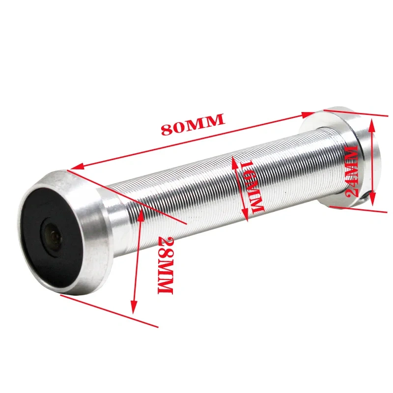 Black Sliver 1080P 2MP TF Card Build IR Audio Door Eye Hole Wide Angle IP Mini Peephole Wifi Wireless Door Camera P2P V380 Pro