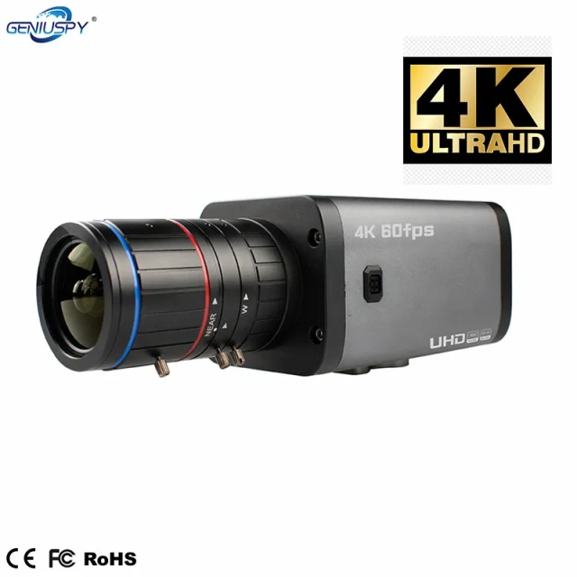 Geniuspy HD EX-SDI HDMI Camera 4K 60FPS HD Broadcast Camera 1/1.8 cmos Sony334 Starlight Camera Low Illumination Camera With 485